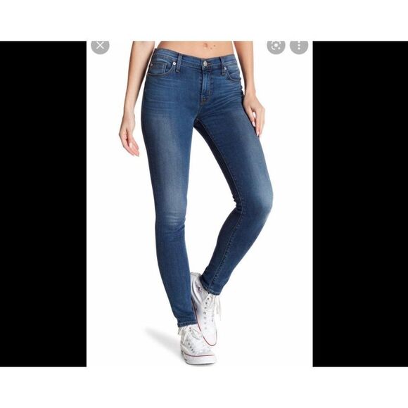 Hudson Mid Rise Ankle Skinny Natalie Jeans Blue Size 28 - Picture 1 of 10